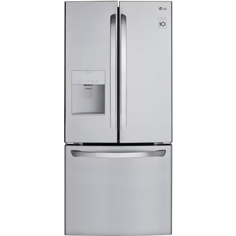21.8-Cu Ft French Door Refrigerator with Ice Maker and Water Dispenser (Stainless Steel) ENERGY STAR