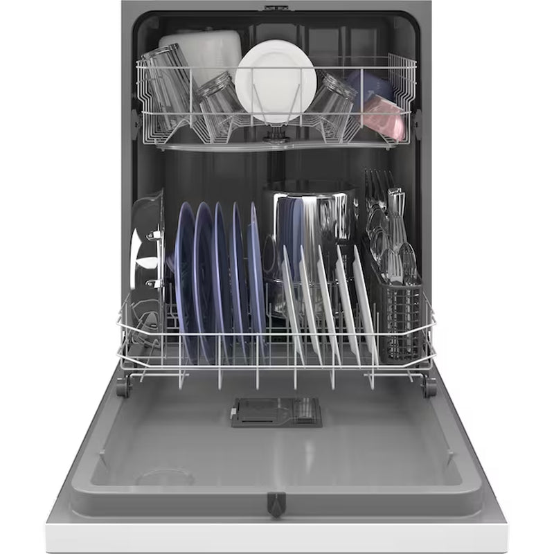 Front Control 24-In Built-In Dishwasher (White), 60-Dba