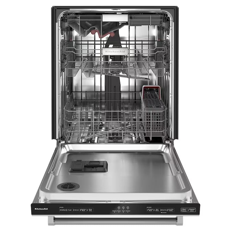 FREEFLEX with Third Rack Top Control 24-In Built-In Dishwasher Third Rack (Stainless Steel with Printshield Finish), 44-Dba