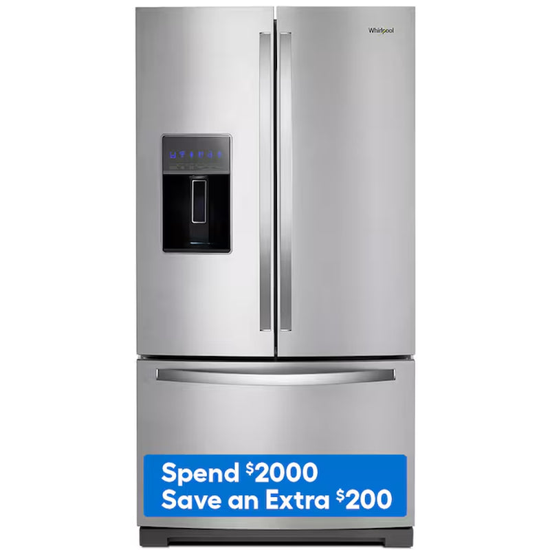 26.8-Cu Ft French Door Refrigerator with Dual Ice Maker, Water and Ice Dispenser (Fingerprint Resistant Stainless Steel) ENERGY STAR
