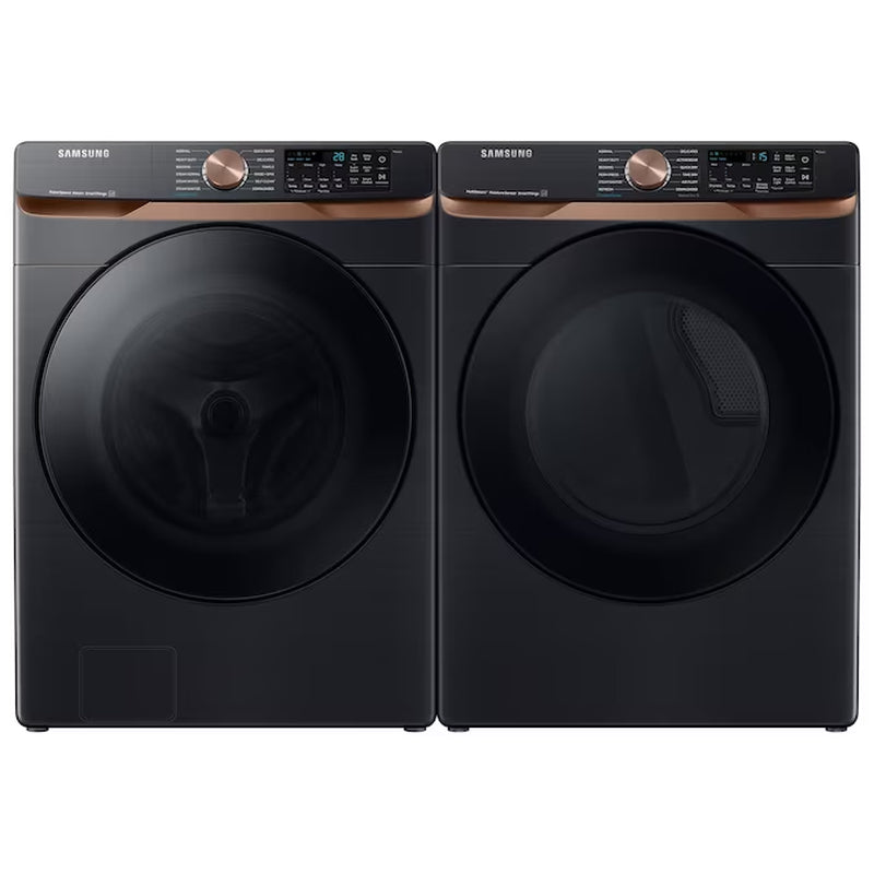 5-Cu Ft High Efficiency Stackable Steam Cycle Smart Front-Load Washer (Brushed Black) ENERGY STAR