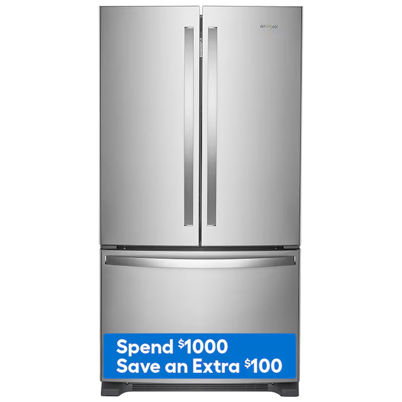 25.2-Cu Ft French Door Refrigerator with Ice Maker and Water Dispenser (Fingerprint Resistant Stainless Steel) ENERGY STAR
